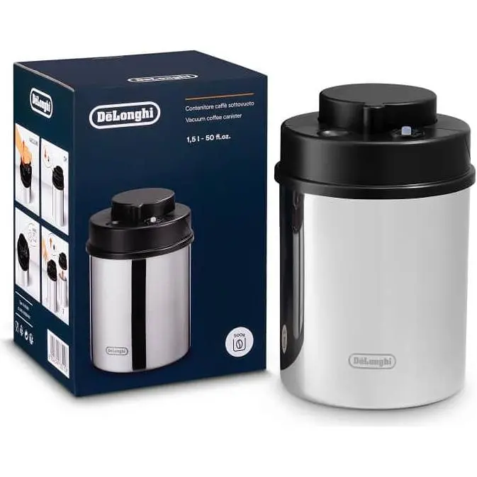 De'Longhi Oversized Coffee Storage Canister – Large (1 Kg Capacity), Matte Finish (Dlsc063) 1