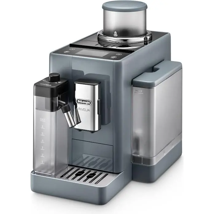De’Longhi Rivelia Fully Automatic Espresso Machine – Pebble Grey (Model Exam44055G) 1