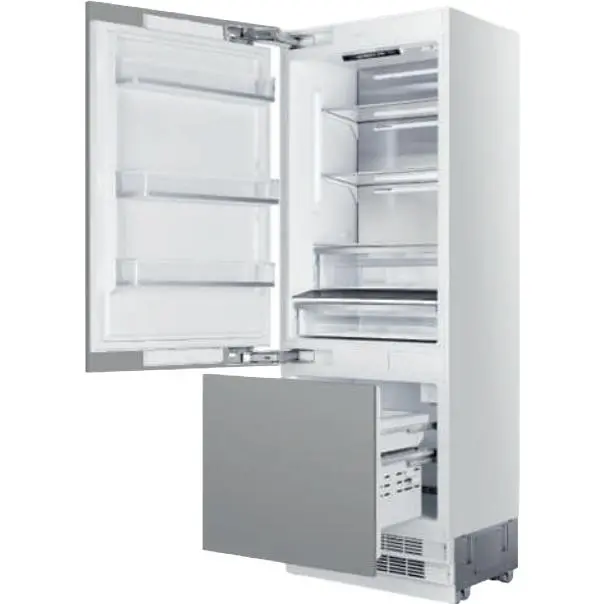 Elica 30-Inch Built-In Bottom-Freezer Refrigerator – 16 Cu. Ft., Interior Ice Maker, Left-Hinge Door (Er30Srb161Pr-L) 1