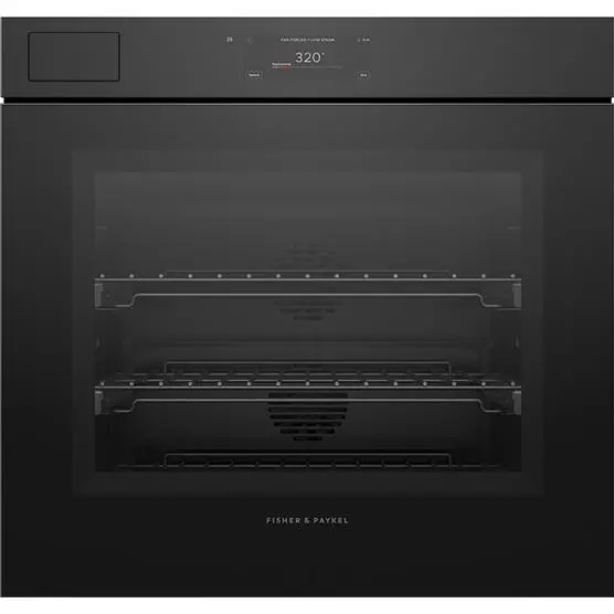 Fisher & Paykel 30" Single Wall Oven – 4.9 Cu. Ft. Built-In Black Stainless Steam-Microwave Ob30Smpsunb3 1