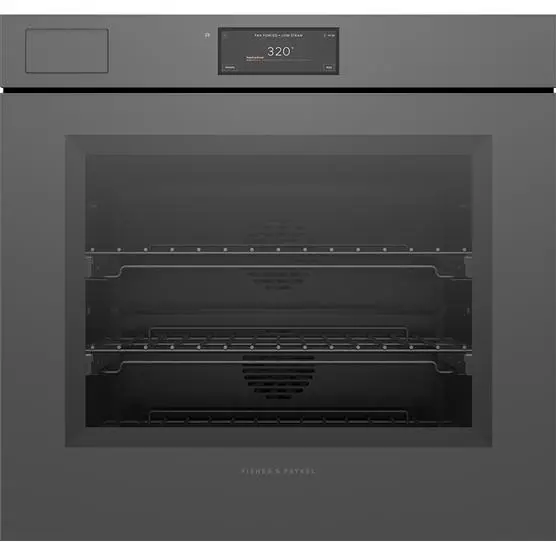 Fisher & Paykel 30" Single Wall Oven – 4.9 Cu. Ft. Built-In Stainless Steam-Microwave Ob30Smpsung3 1