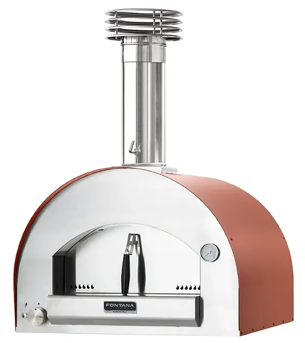 Fontana Forni Ftnap-H-R Napoli Propane & Wood Countertop Pizza Oven 1