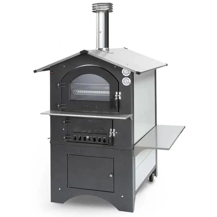 Fontana Forni Gusto 80X65Av – Outdoor Wood-Fired Pizza Oven With Extra-Wide Chamber 1