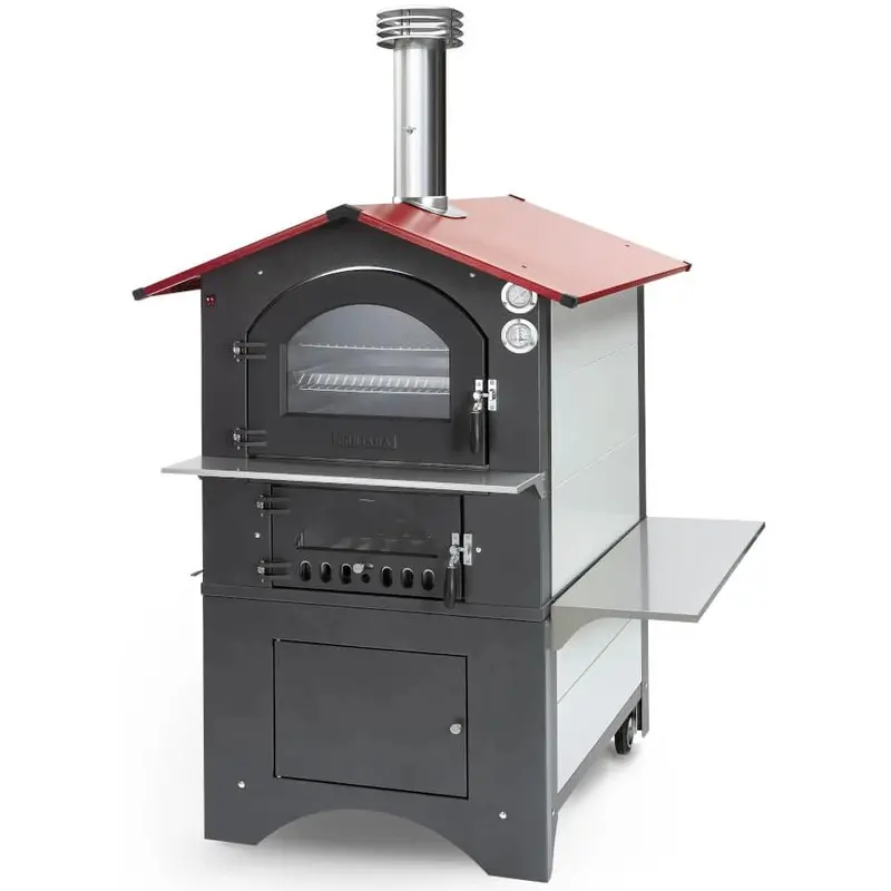 Fontana Forni Gusto Ca-Rosso-57Rv Outdoor Wood-Fired Pizza Oven 1