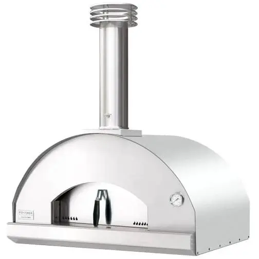 Fontana Forni Mangiafuoco Ftmf-S – Sleek Countertop Wood Oven (Stainless) 1