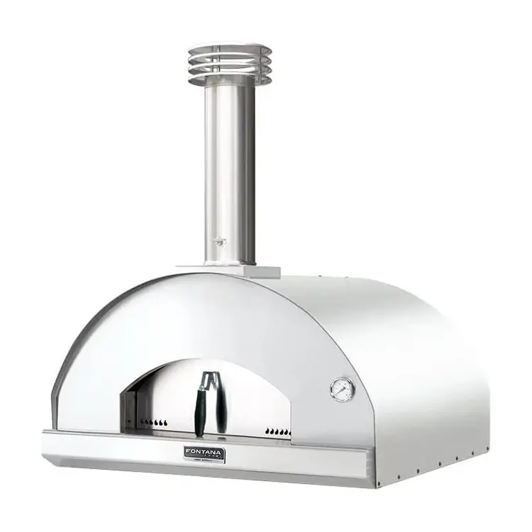 Fontana Forni Marin-S – Compact Countertop Wood-Fired Pizza Oven (Stainless Finish) 1