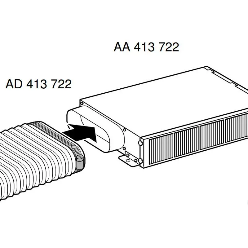 Gaggenau Ad413722 Oval Flexible Duct 1