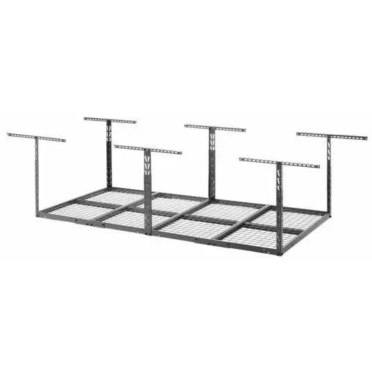 Gladiator Ceiling-Mounted Garage Shelving Unit – 4 Ft X 8 Ft, Black (Gals48M4Jg) 1