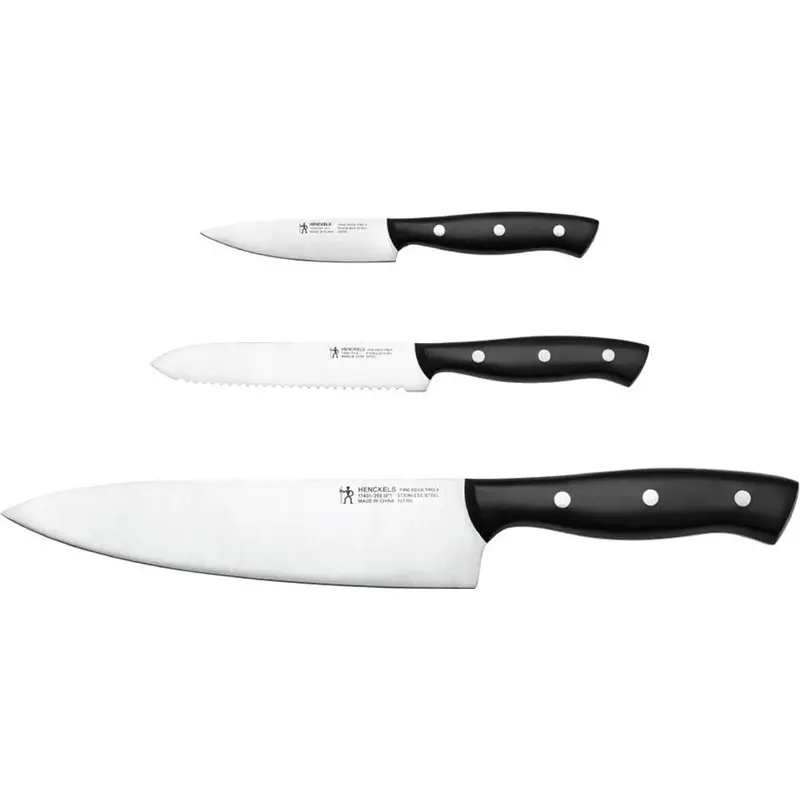 Henckels Everpoint 3-Piece Knife Set – Sharp Ceramic-Coated Blades, Lightweight Design (Model 1033793) 1