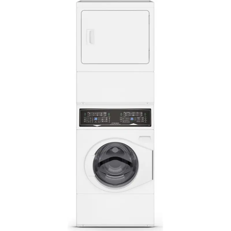 Huebsch Zteepasp289Cw01 White Stacked Laundry Center Featuring Pet Plus™ Technology 1