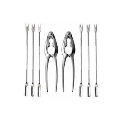 Il Piatto Pieno 8-Piece Seafood Tool Set – Shucker, Cracker, Pick, Fork & More 48192/St 1