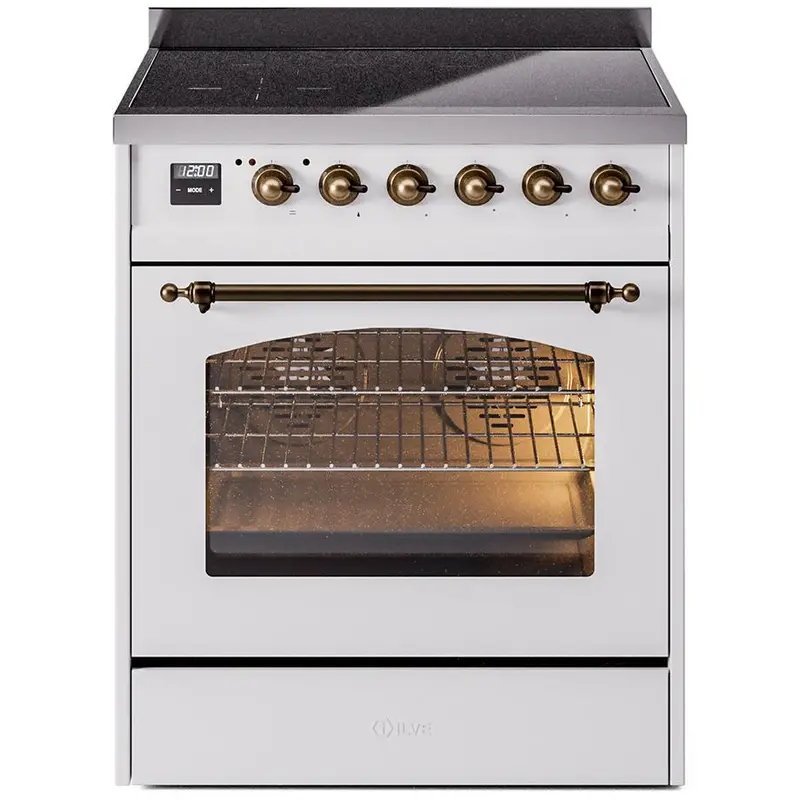 Ilve 30-Inch Freestanding Induction Range – Blue White Panel (Upi304Nmpwhb) 1