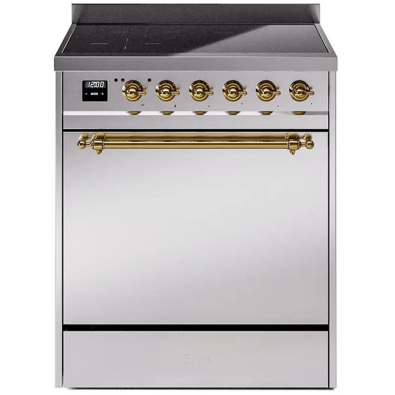 Ilve 30-Inch Freestanding Induction Range – Slate Gray With Pro Panel (Model Upi304Qnmpssg) 1