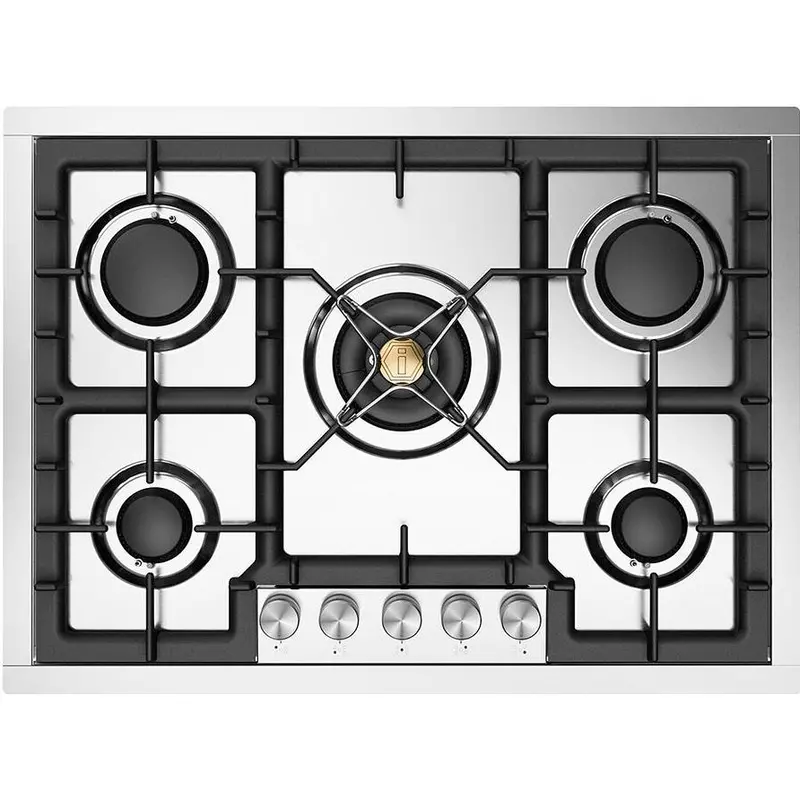 Ilve 30-Inch Stainless Steel Built-In Gas Cooktop – Model Uhcpt75Sslp 1