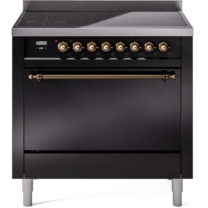 Ilve 36" Freestanding Induction Range – Burgundy Black (Upi366Qnmpbkb) 1
