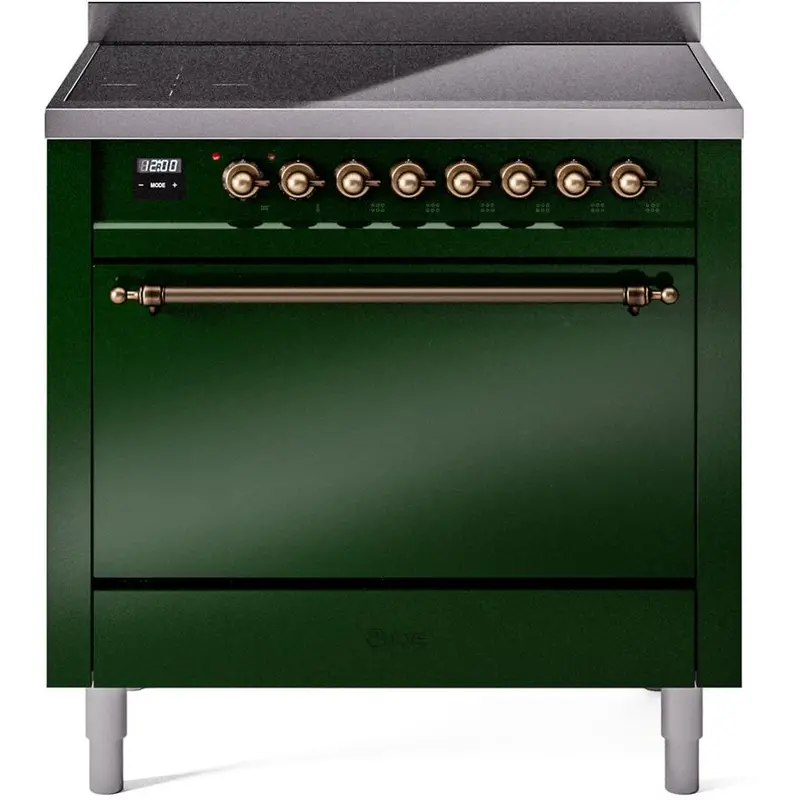 Ilve 36" Freestanding Induction Range – Espresso Black (Upi366Qnmpegb) 1