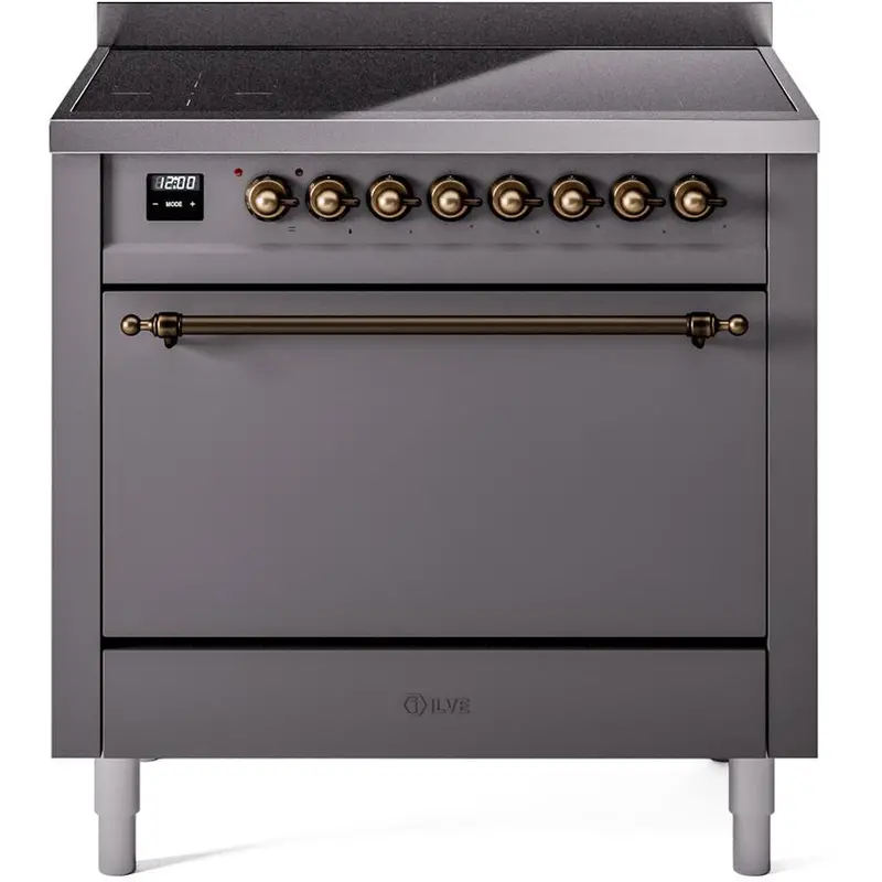 Ilve 36" Freestanding Induction Range – Matte Graphite Black (Upi366Qnmpmgb) 1