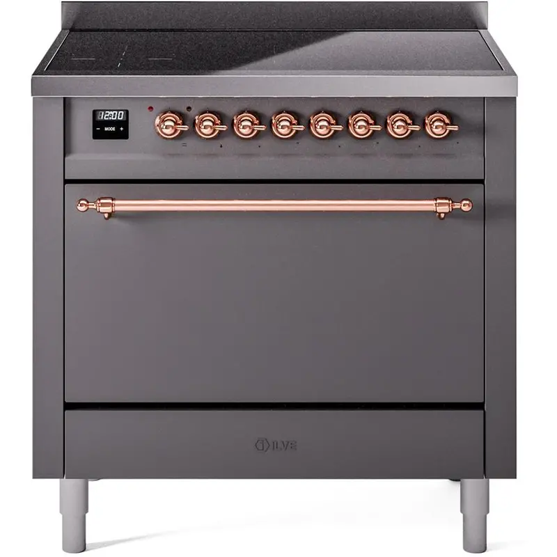 Ilve 36" Freestanding Induction Range – Matte Graphite (Upi366Qnmpmgp) 1