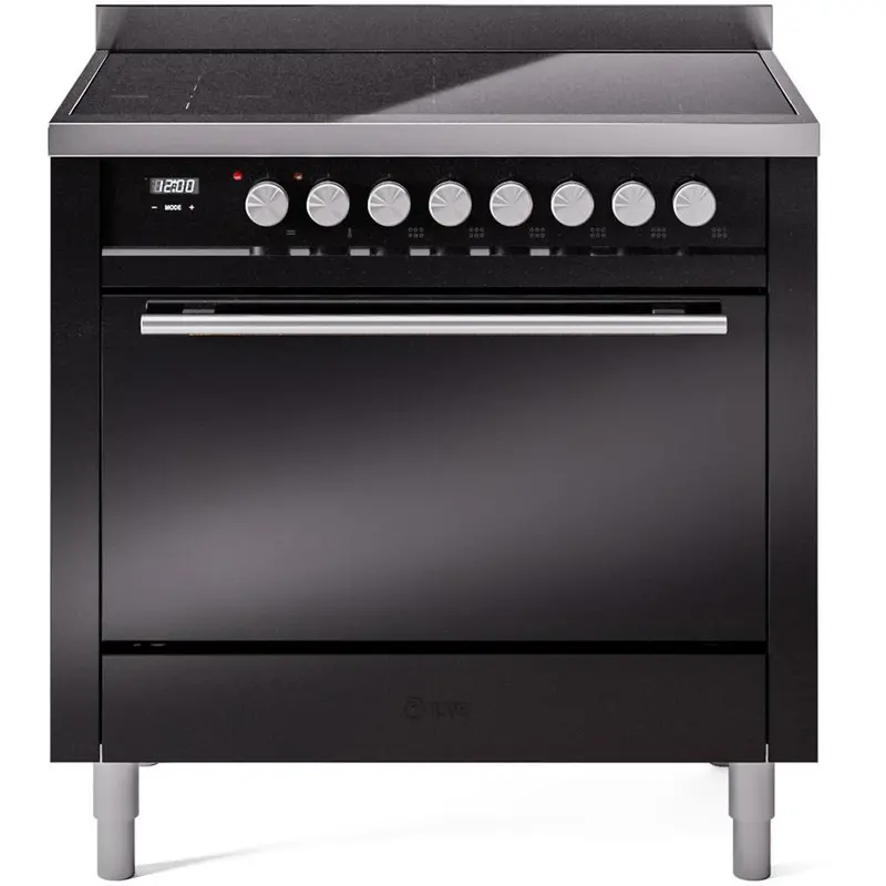 Ilve 36-Inch Freestanding Induction Range – Black Finish (Model Upi366Qmpbk) 1
