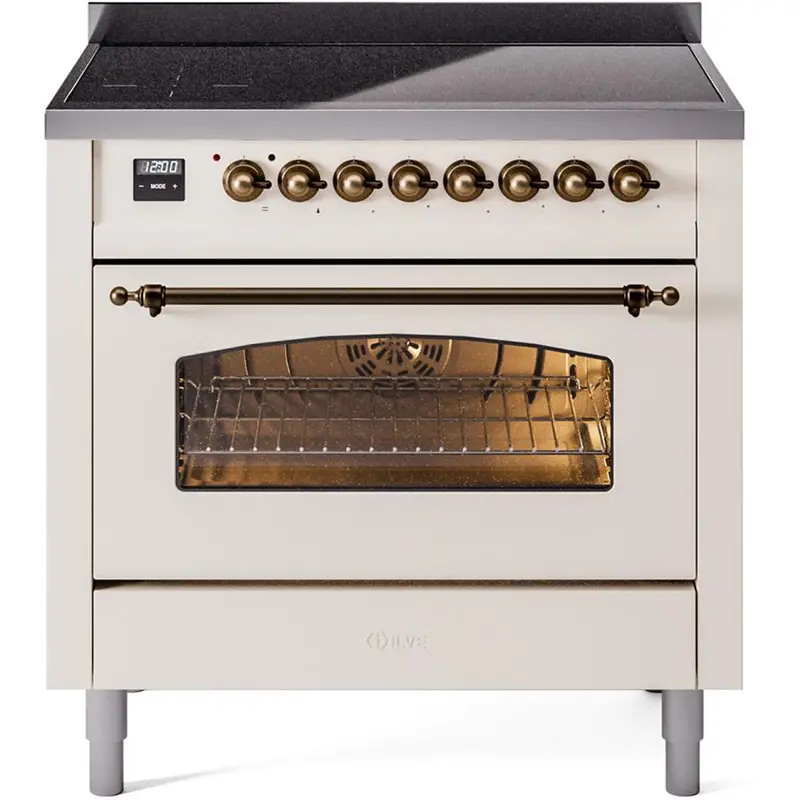 Ilve 36-Inch Freestanding Induction Range – Soft Beige Finish (Model Upi366Nmpawb) 1