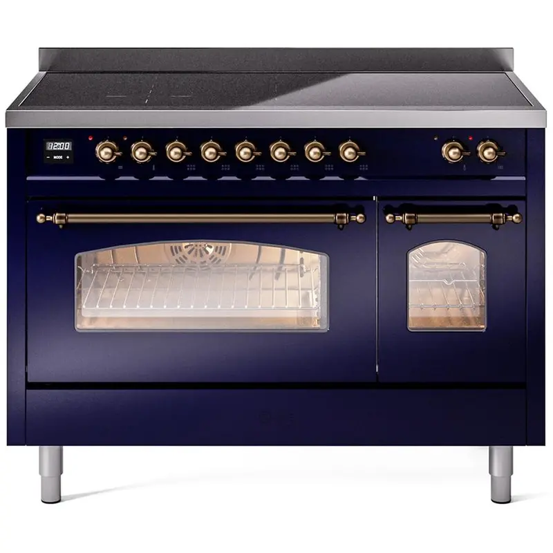 Ilve 48" Freestanding Induction Range – Bisque Bronze (Upi486Nmpmbb) 1