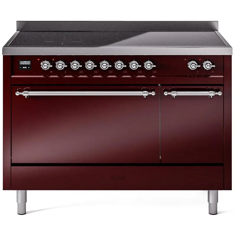 Ilve 48" Freestanding Induction Range – Blue Ultramarine Ceramic (Model Upi486Qnmpbuc) 1
