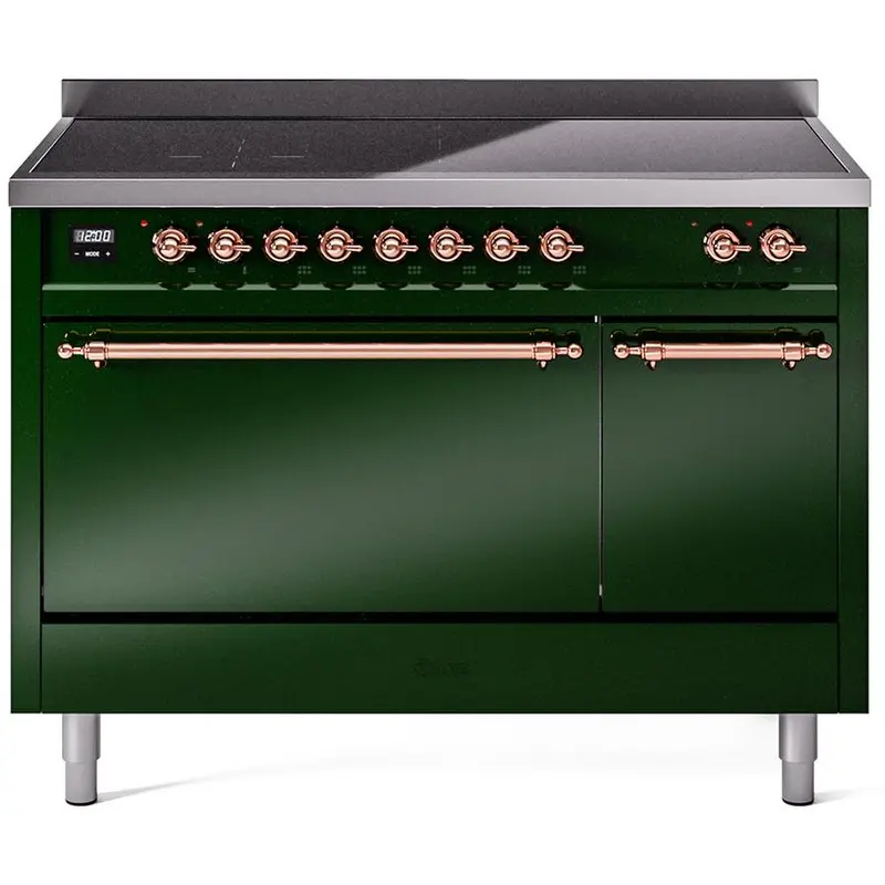 Ilve 48" Freestanding Induction Range – Pearl Eggshell Polished (Model Upi486Qnmpegp) 1