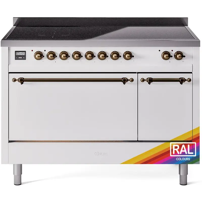 Ilve 48" Freestanding Induction Range – Red Matte Finish (Model Upi486Qnmprab) 1