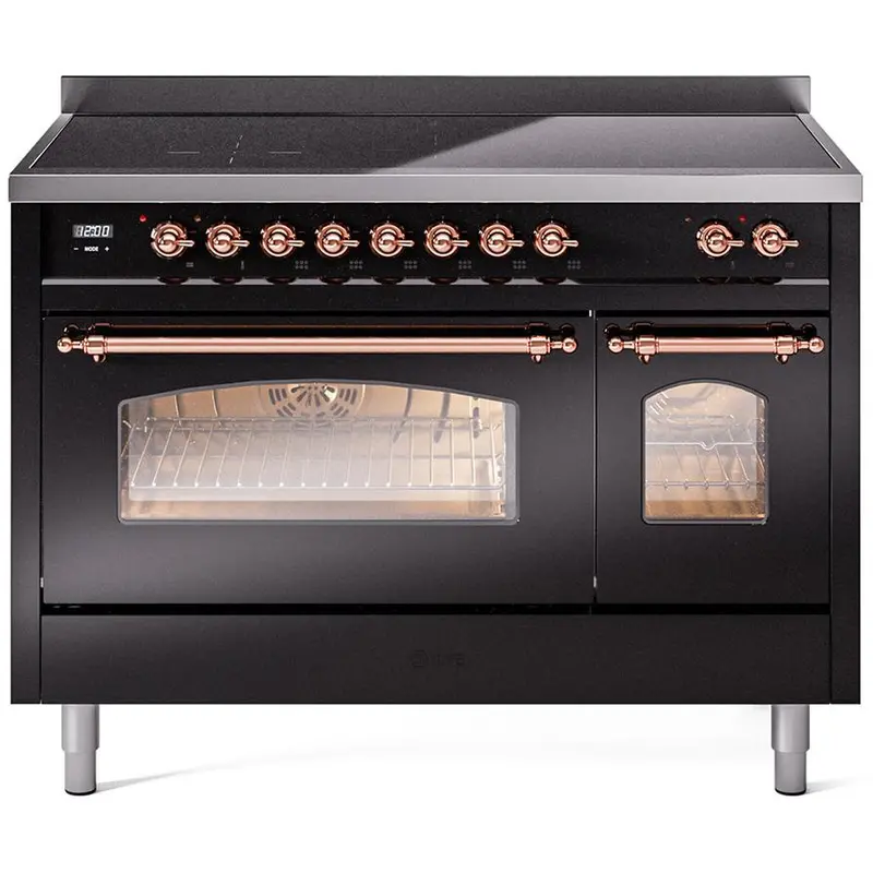 Ilve 48-Inch Freestanding Induction Range – Polished Nickel Finish (Model Upi486Nmpbkp) 1