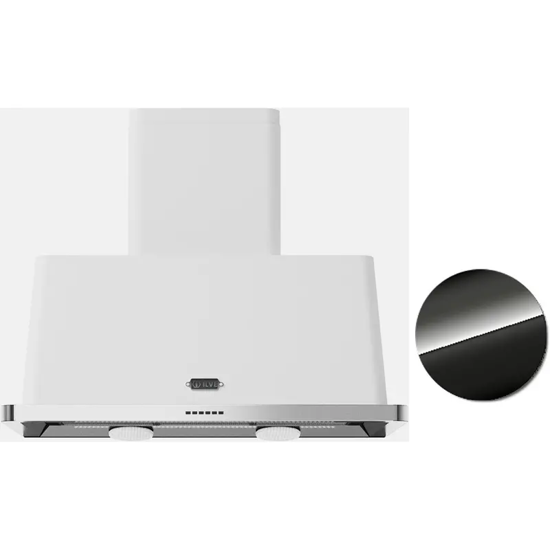 Ilve Majestic Series 40-Inch Wall-Mount Range Hood In Matte Black (Uam100Bk) 1