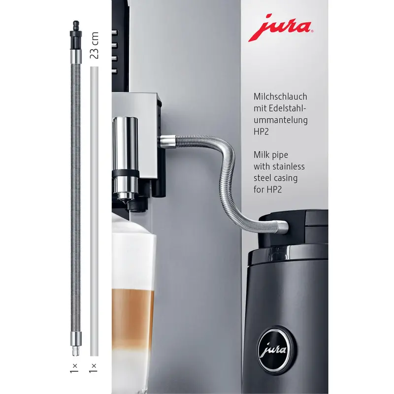 Jura Ju24113 Milk Pipe Assembly – Stainless Steel Insulated Milk Tube For Fully Automatic Espresso Machines 1