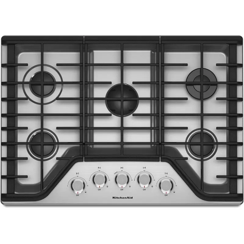 Kitchenaid 30" Built-In Gas Cooktop – Precision Flame Control, Compact Layout (Kcgs350Ess) 1