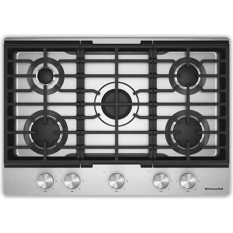 Kitchenaid 30-Inch 5-Burner Built-In Gas Cooktop – Stainless Steel 1