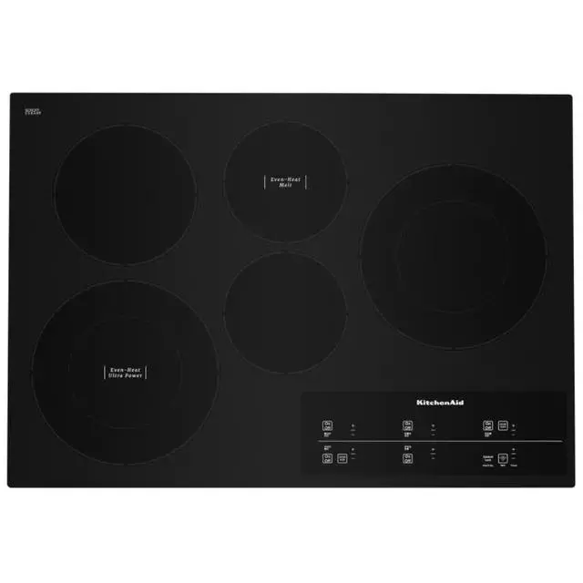 Kitchenaid 30-Inch Built-In Electric Cooktop – Even-Heat Technology, Stainless Steel Surface 1