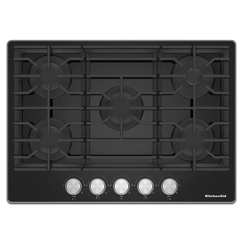 Kitchenaid 30-Inch Built-In Gas Cooktop – Five High-Performance Burners (Kcgg530Pbl) 1