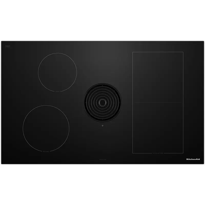 Kitchenaid 36" Built-In Nextgen Induction Cooktop With Integrated Downdraft Ventilation – Kcid936Sbl 1