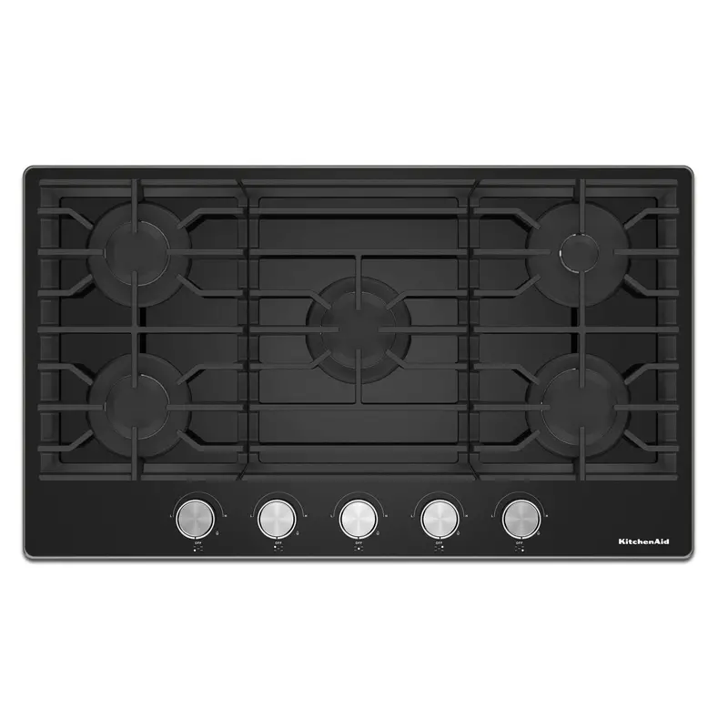 Kitchenaid 36-Inch Built-In Gas Cooktop – Five Sealed Burners With Precise Flame Control (Kcgg536Pbl) 1