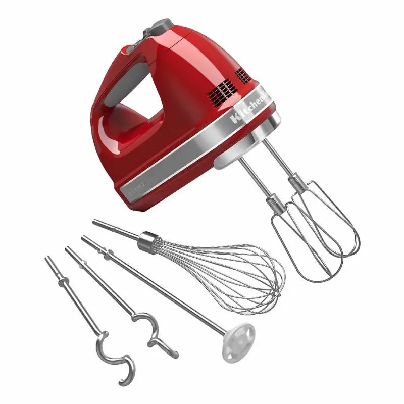 Kitchenaid 9-Speed Hand Mixer – Empire Red Model Khm926Er 1