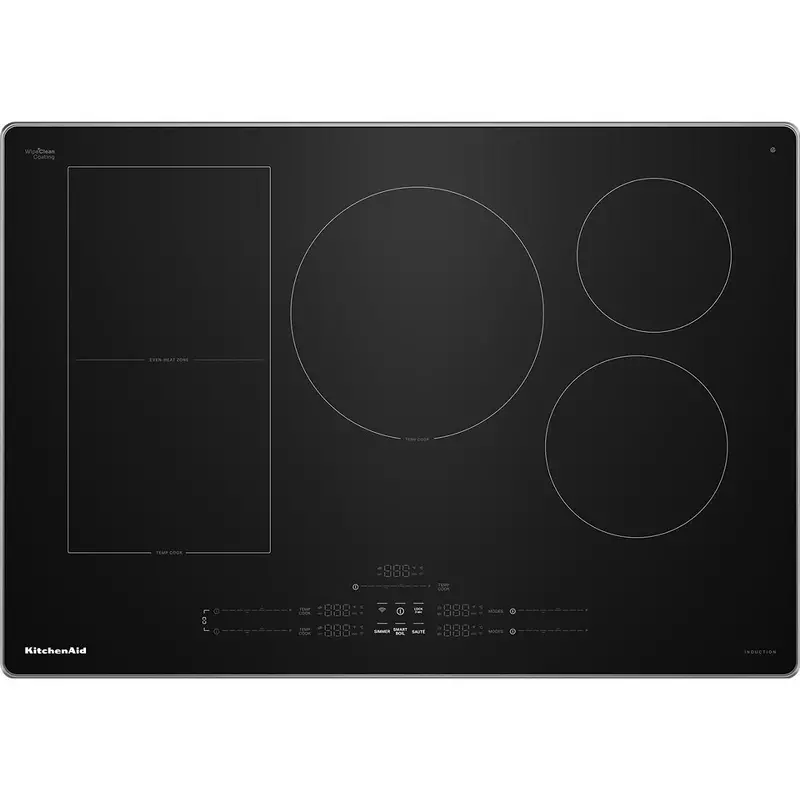Kitchenaid Kcit730Sss 30-Inch Built-In Induction Cooktop With Temp Cook™ & Five Cooking Zones 1