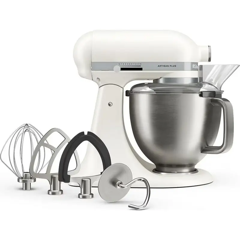 Kitchenaid Ksm50Pkvxpl Artisan Plus Stand Mixer With Integrated Spotlight – Pearl Gray 1