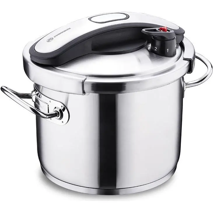 Korkmaz Proline Pressure Cooker – 6.5-Liter Heavy-Duty Stainless Steel 1