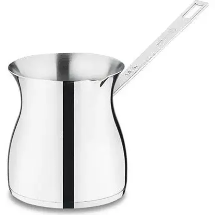 Korkmaz Terra 1-Liter Stainless Steel Milk Jug – Barista-Grade Pouring Pitcher 1