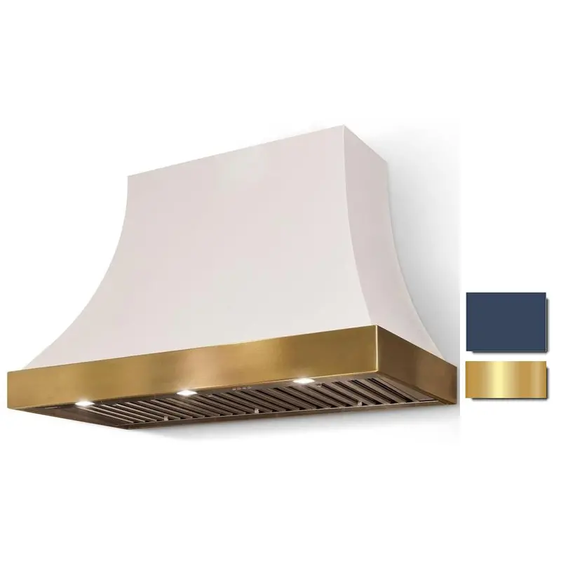 La Cornue Cascade 36-Inch Wall-Mount Hood – Brushed Chrome Accents (Ch3630Cacwskpb) 1