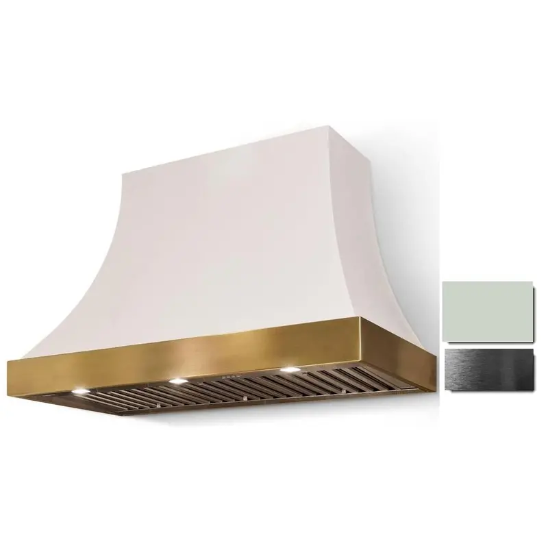 La Cornue Cascade 36-Inch Wall-Mount Hood – Polished Titanium Finish (Ch3630Cactappc) 1