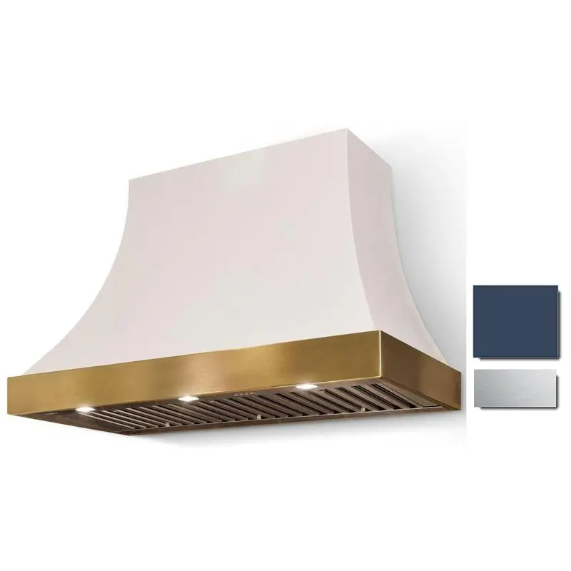 La Cornue Cascade 44" Wall-Mount Range Hood – Sky Blue Metallic (Ch4430Cacwsksc) 1