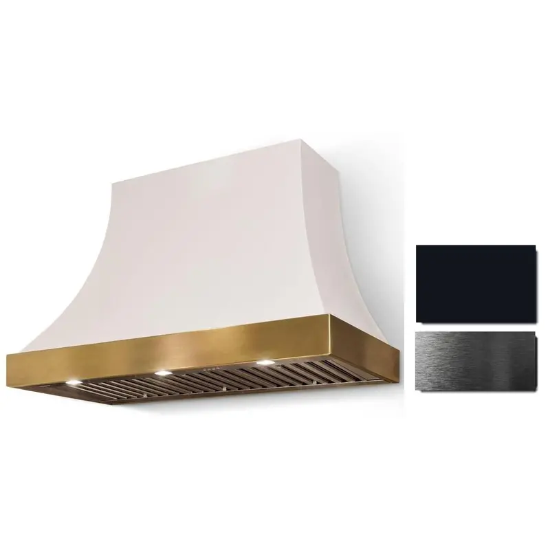 La Cornue Ch3630Cacblkpc 36" Cascade Wall-Mount Range Hood In Black 1