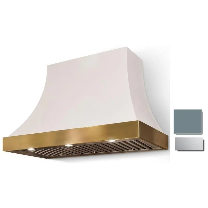 La Cornue Ch4430Cacocnsc 44-Inch Cascade Hood – Copper And Nickel Finish 1