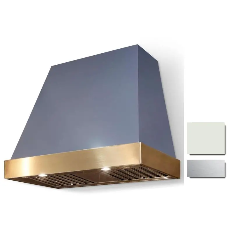 La Cornue Ch4430Eucpwhsc 44" Euclid Series Wall-Mount Range Hood 1