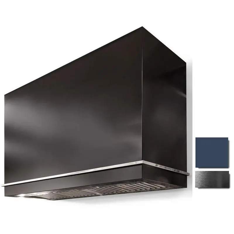 La Cornue Ch4442Lgewskpc 44" Loge Series Wall-Mount Range Hood – White Shaker Cabinet With Polished Copper Details 1