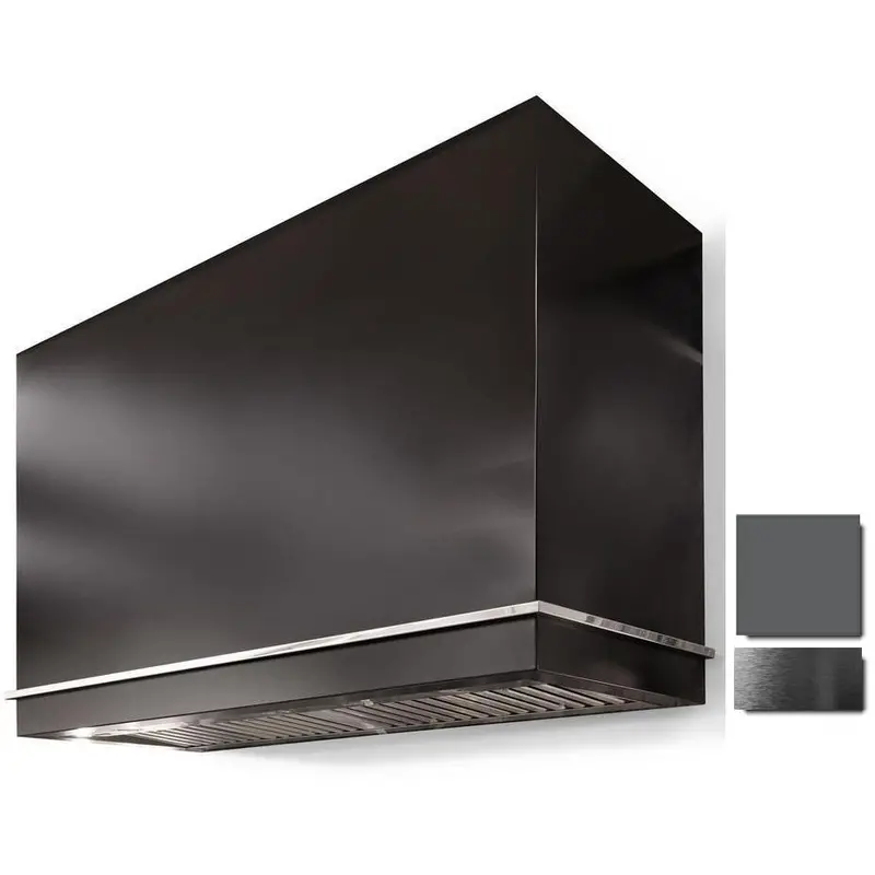 La Cornue Ch4454Lgegrhpc 44" Loge Series Wall-Mount Range Hood In Graphite With Polished Copper Highlights 1